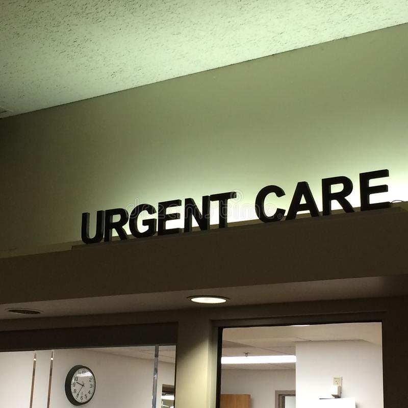 urgent care sign hospital lit back 53367516